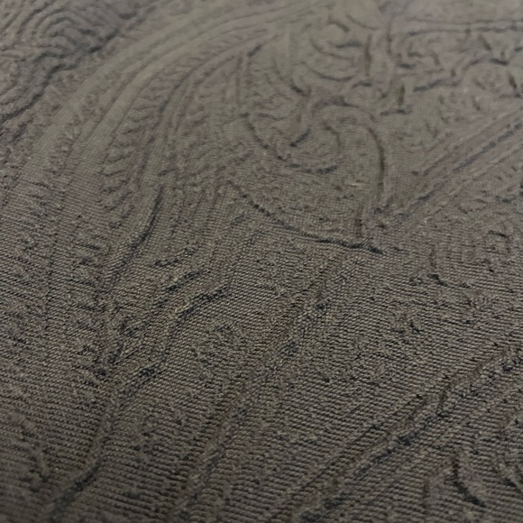 J McLaughlin navy blue dress knee length long sleeve v neck xs jacquard collar - Picture 5 of 8